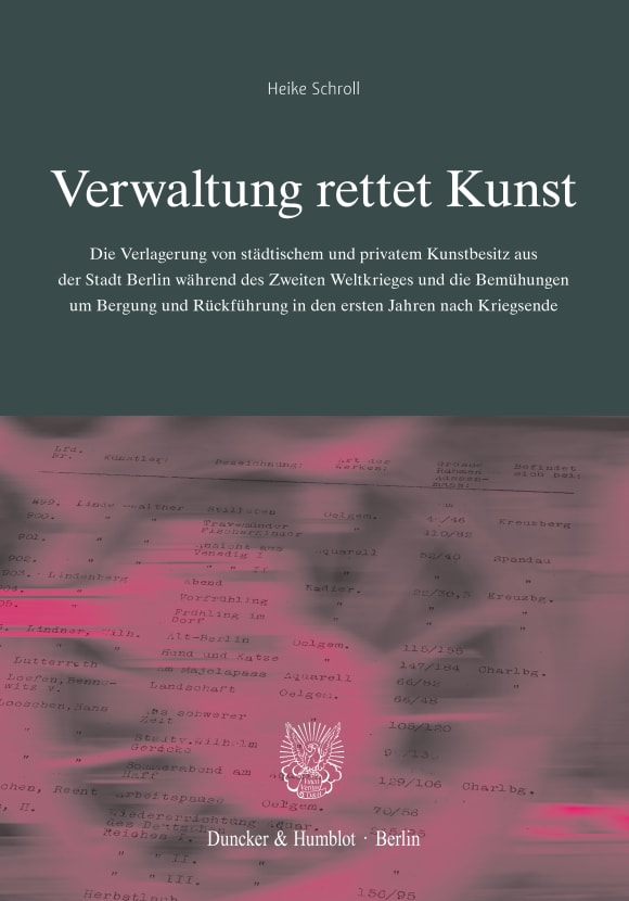 Cover Verwaltung rettet Kunst