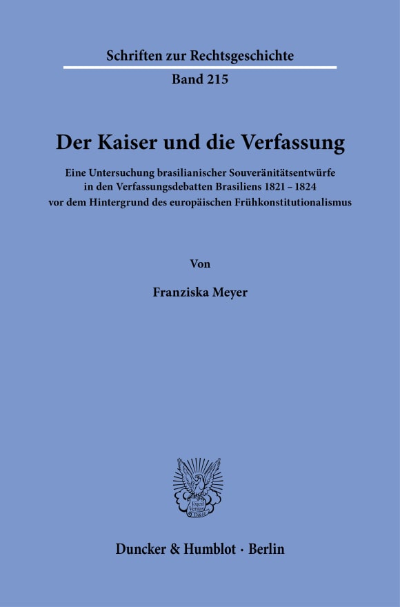 Cover Der Kaiser und die Verfassung