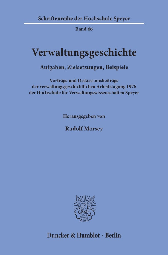 Cover Verwaltungsgeschichte