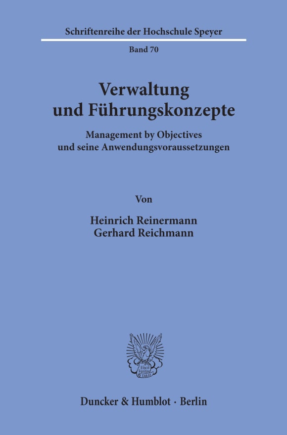 Cover Verwaltung und Führungskonzepte