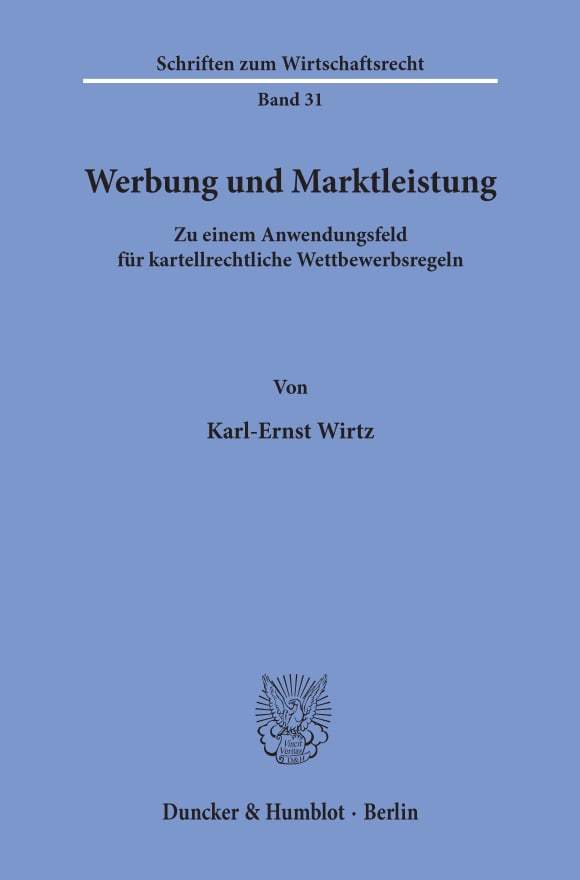 Cover Werbung und Marktleistung