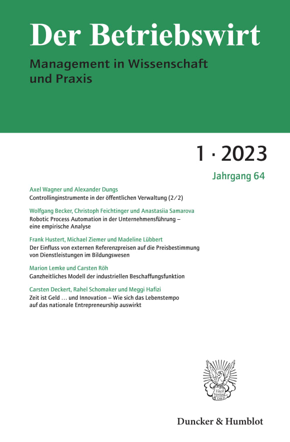 Cover DBW 1/2023