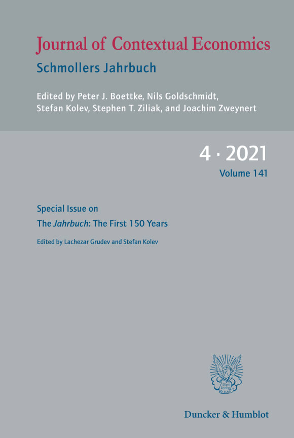 Cover The Jahrbuch: The First 150 Years (JCE 4/2021)