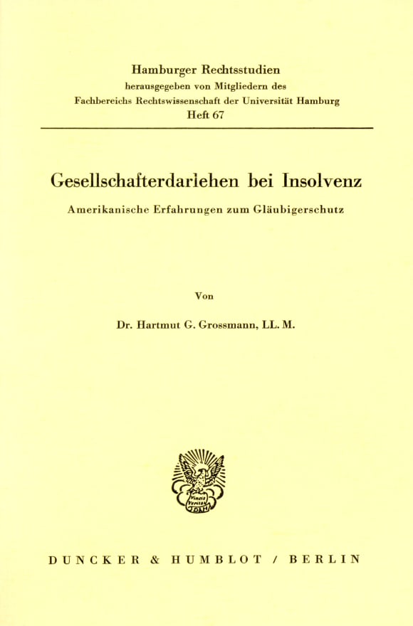 Cover Gesellschafterdarlehen bei Insolvenz