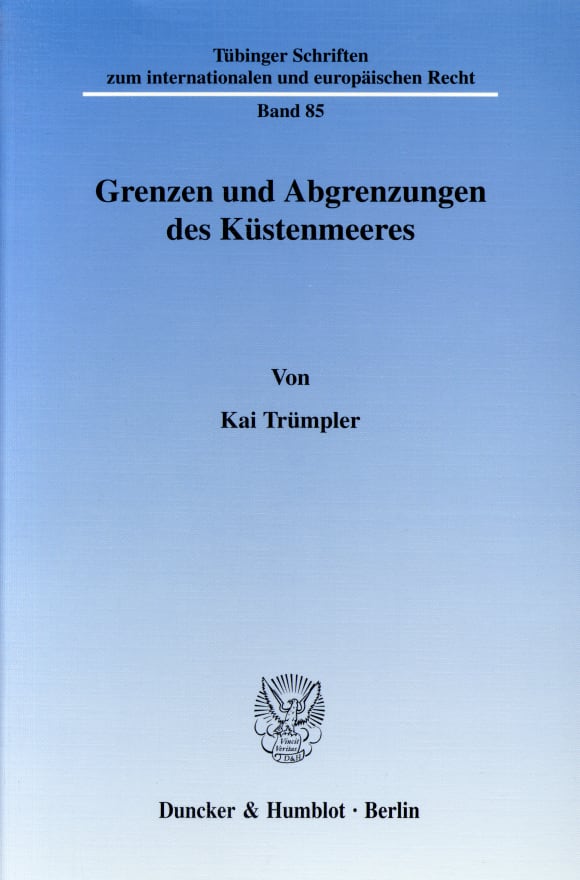 Cover Grenzen und Abgrenzungen des Küstenmeeres