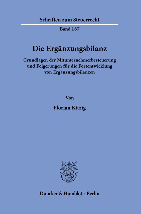 Cover Die Ergänzungsbilanz