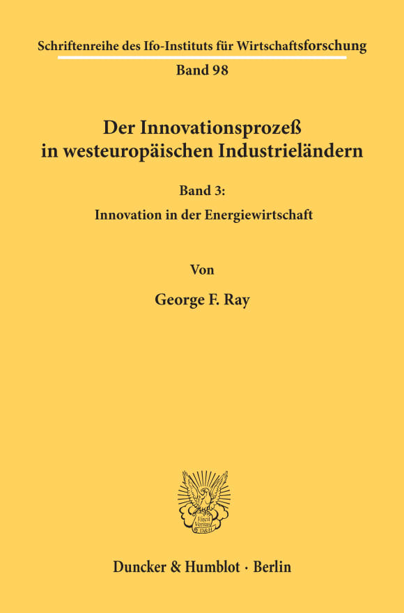 Cover Der Innovationsprozeß in westeuropäischen Industrieländern