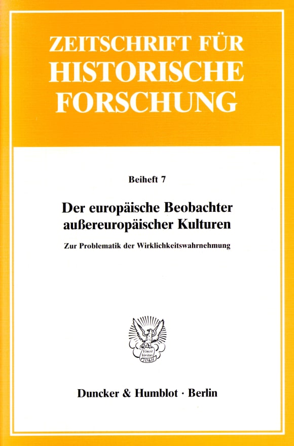 Cover Der europäische Beobachter außereuropäischer Kulturen