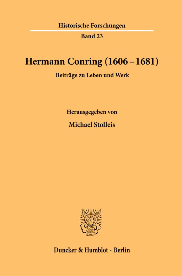 Cover Hermann Conring (1606 - 1681)