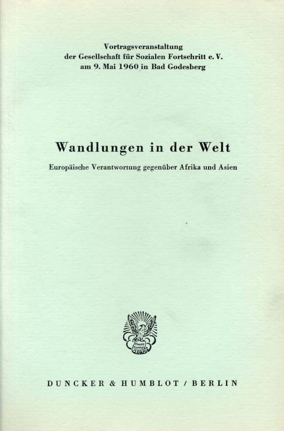 Cover Wandlungen in der Welt