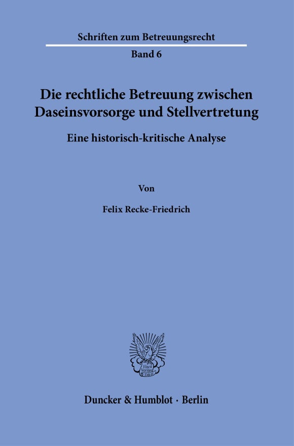 Cover Schriften zum Betreuungsrecht (SBR)