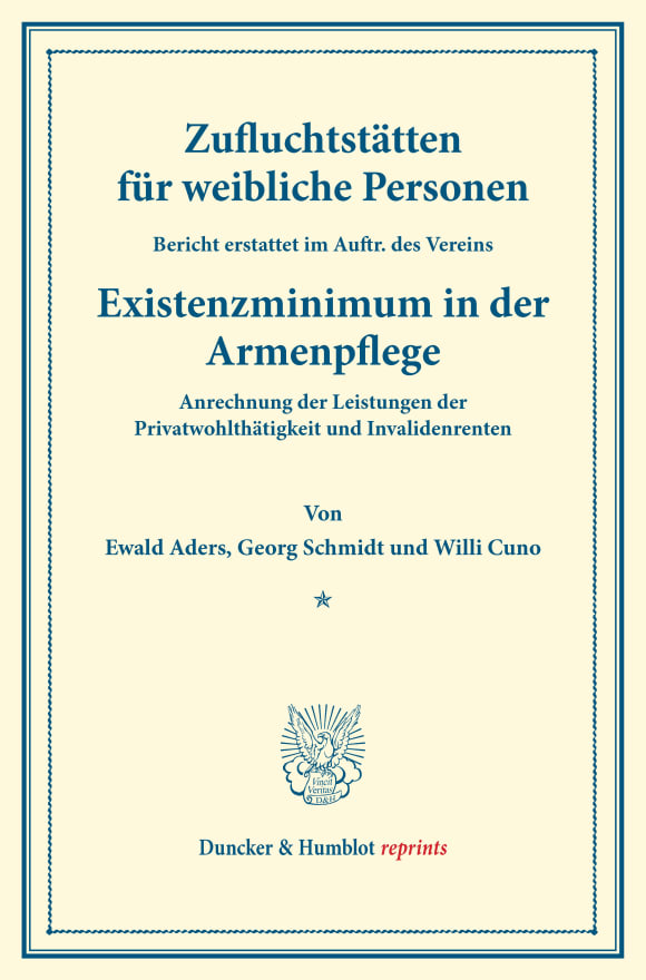 Cover Zufluchtstätten für weibliche Personen