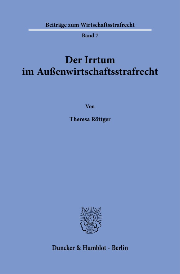 Cover Beiträge zum Wirtschaftsstrafrecht (WSR)