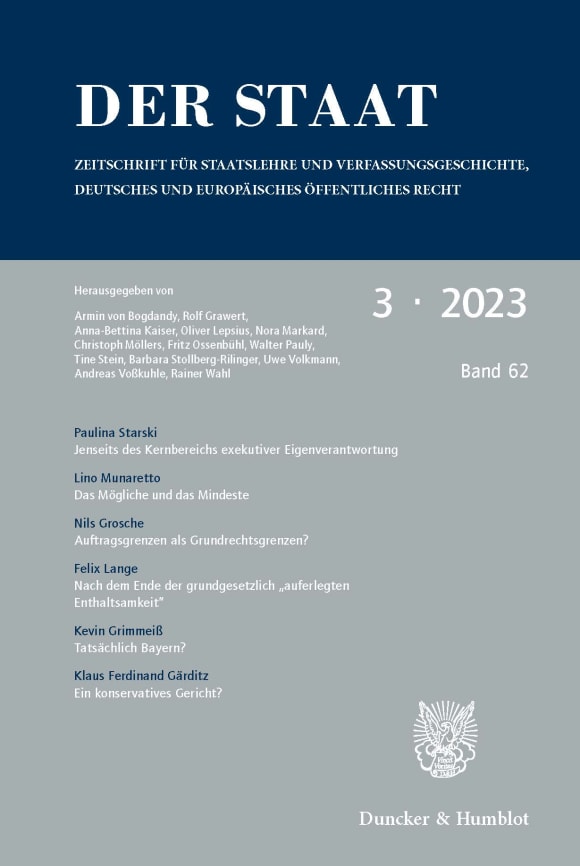 Cover STAAT 3/2023