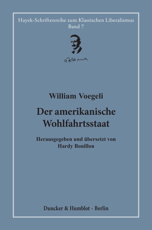 Cover Der amerikanische Wohlfahrtsstaat