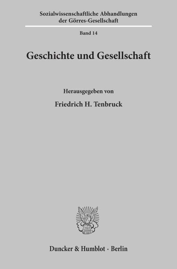 Cover Geschichte und Gesellschaft