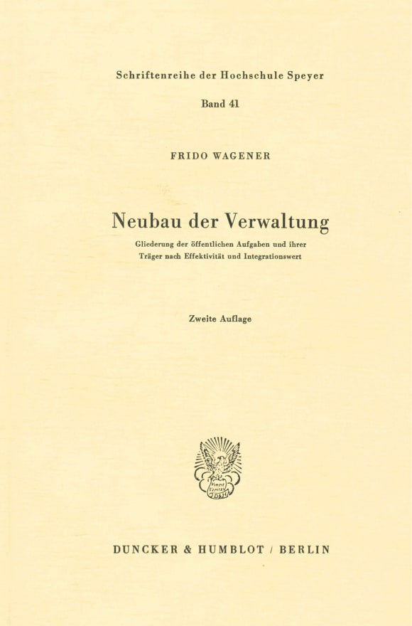 Cover Neubau der Verwaltung