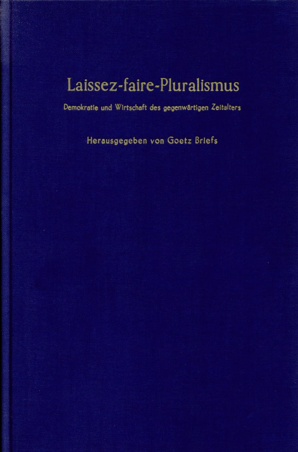 Cover Laissez-faire-Pluralismus