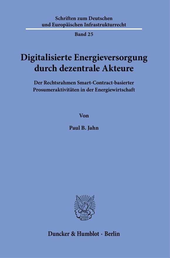 Cover Schriften zum Deutschen und Europäischen Infrastrukturrecht (SDEI)