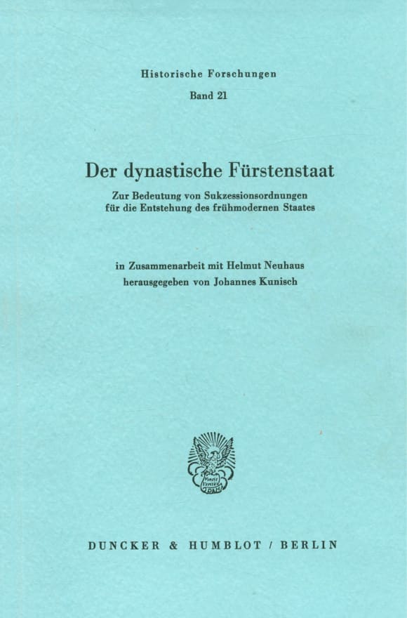 Cover Der dynastische Fürstenstaat