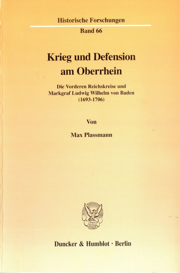 Cover Krieg und Defension am Oberrhein