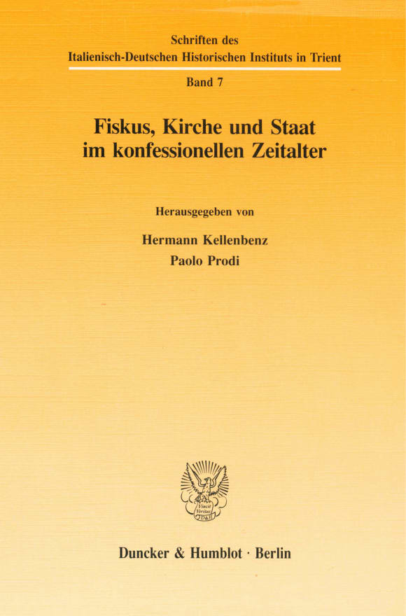 Cover Fiskus, Kirche und Staat im konfessionellen Zeitalter