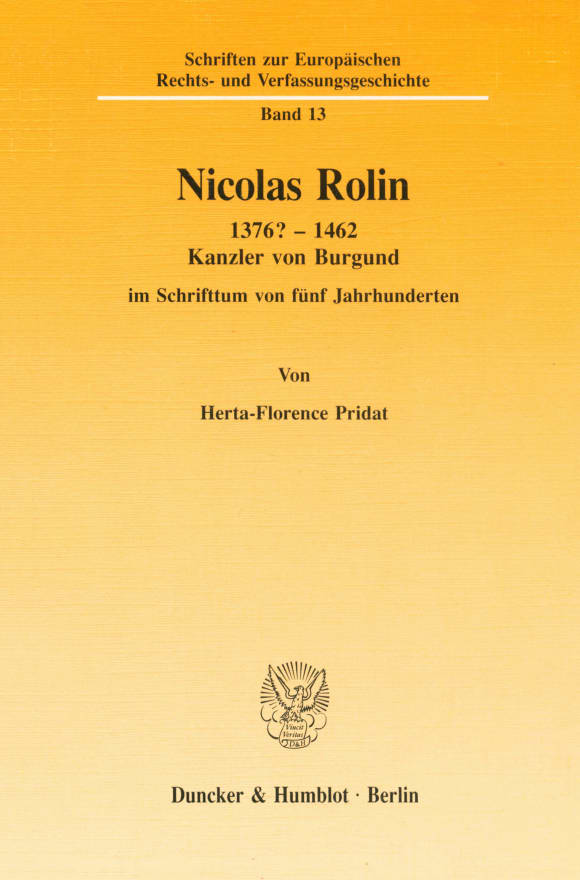 Cover Nicolas Rolin 1376? – 1462