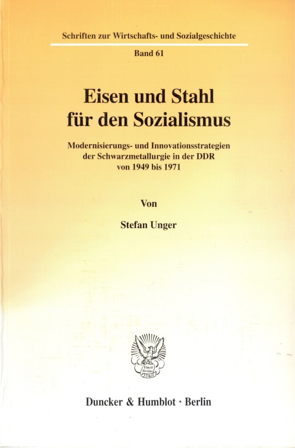 Cover Eisen und Stahl für den Sozialismus