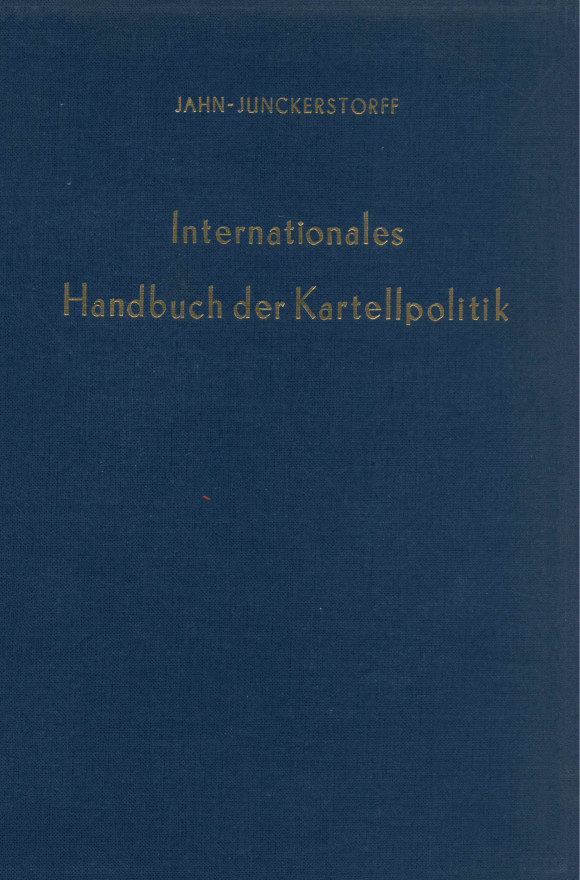 Cover Internationales Handbuch der Kartellpolitik