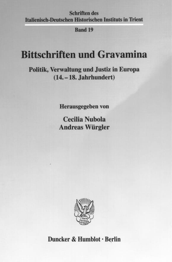 Cover Bittschriften und Gravamina