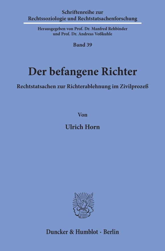 Cover Der befangene Richter