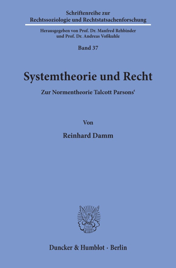 Cover Systemtheorie und Recht