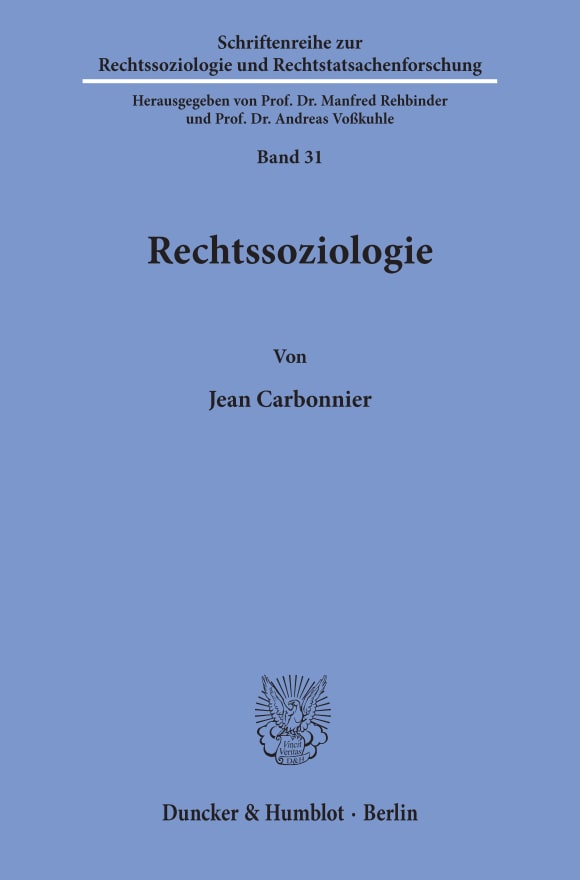 Cover Rechtssoziologie