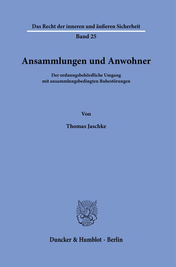 Cover Ansammlungen und Anwohner