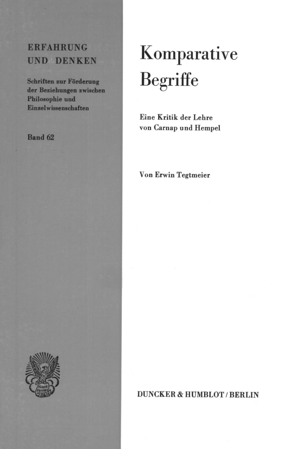 Cover Komparative Begriffe