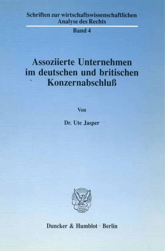 Cover Assoziierte Unternehmen im deutschen und britischen Konzernabschluß