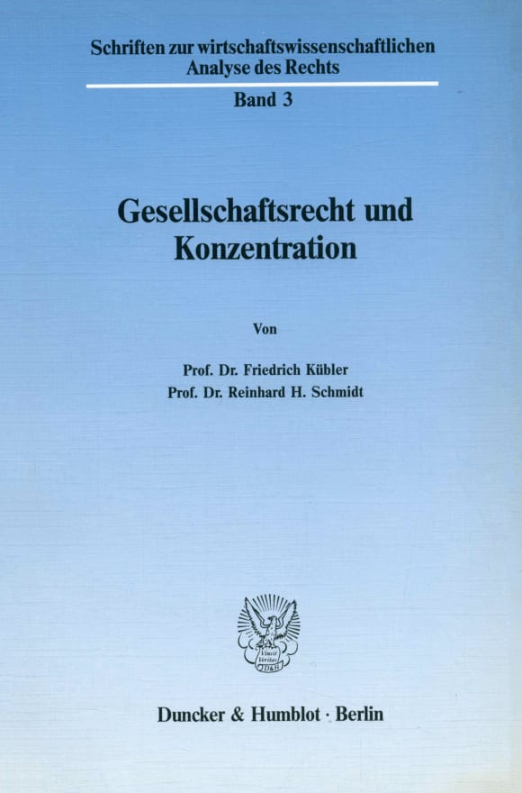 Cover Gesellschaftsrecht und Konzentration