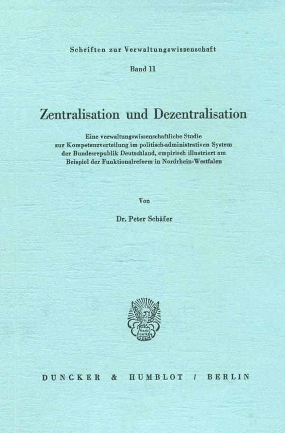 Cover Zentralisation und Dezentralisation