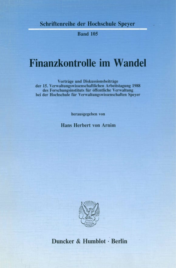 Cover Finanzkontrolle im Wandel