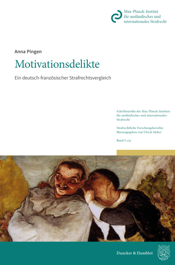 Cover Schriftenreihe des Max-Planck-Instituts für ausländisches und internationales Strafrecht. Reihe S: Strafrechtliche Forschungsberichte (MPIS)