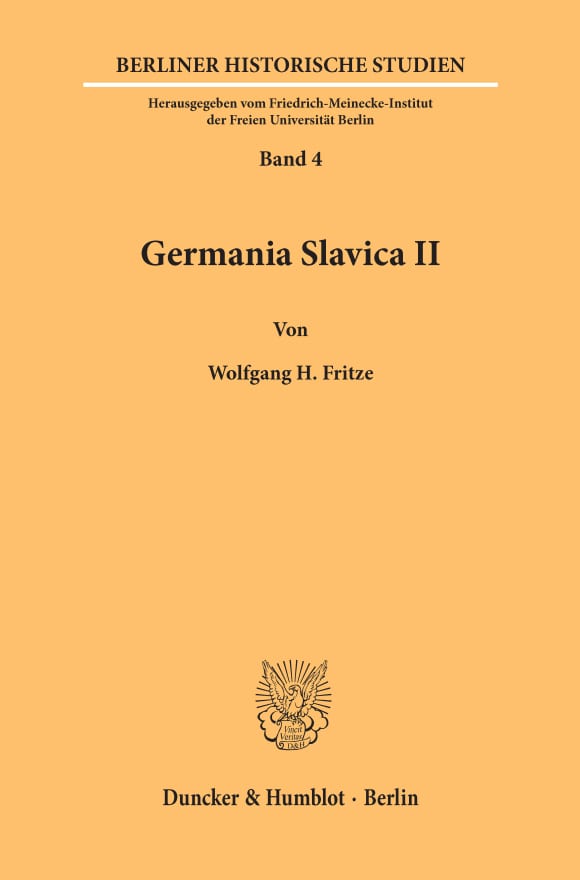 Cover Germania Slavica II