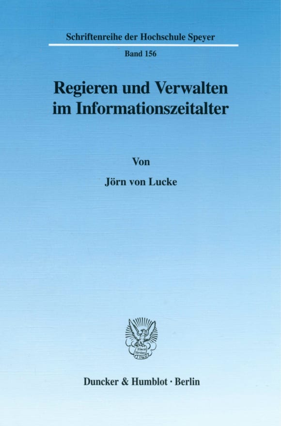 Cover Regieren und Verwalten im Informationszeitalter