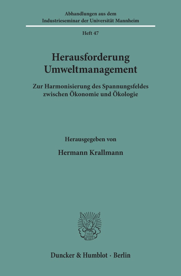 Cover Herausforderung Umweltmanagement