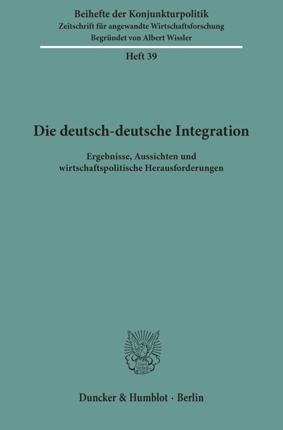 Cover Die deutsch-deutsche Integration