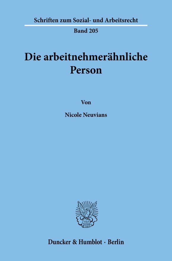 Cover Die arbeitnehmerähnliche Person