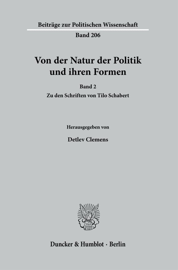 Cover Beiträge zur Politischen Wissenschaft (BPW)