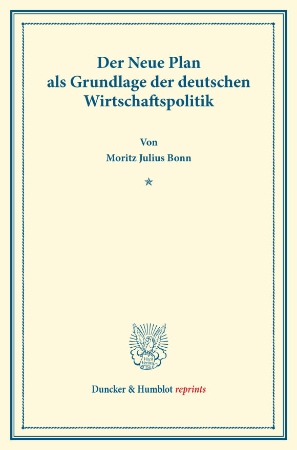 Cover Der neue Plan