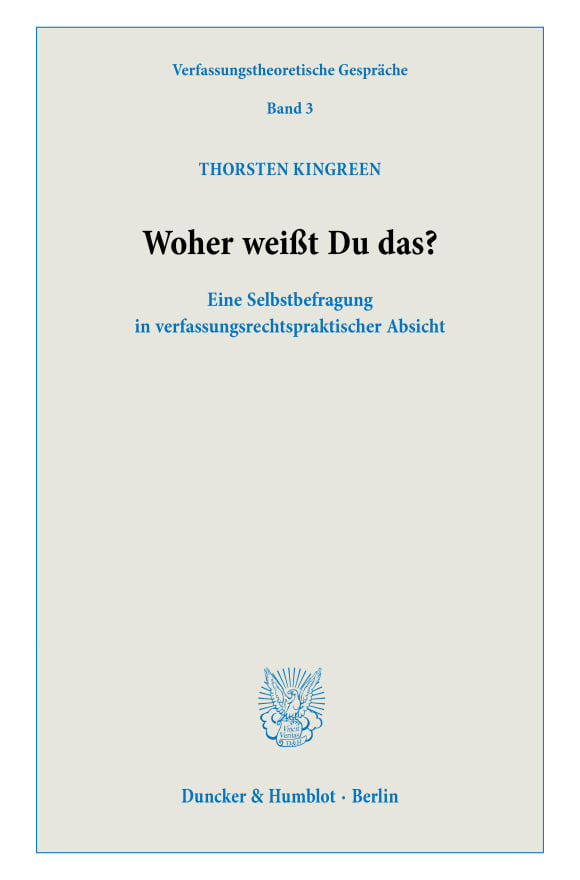 Cover Verfassungstheoretische Gespräche (VTG)