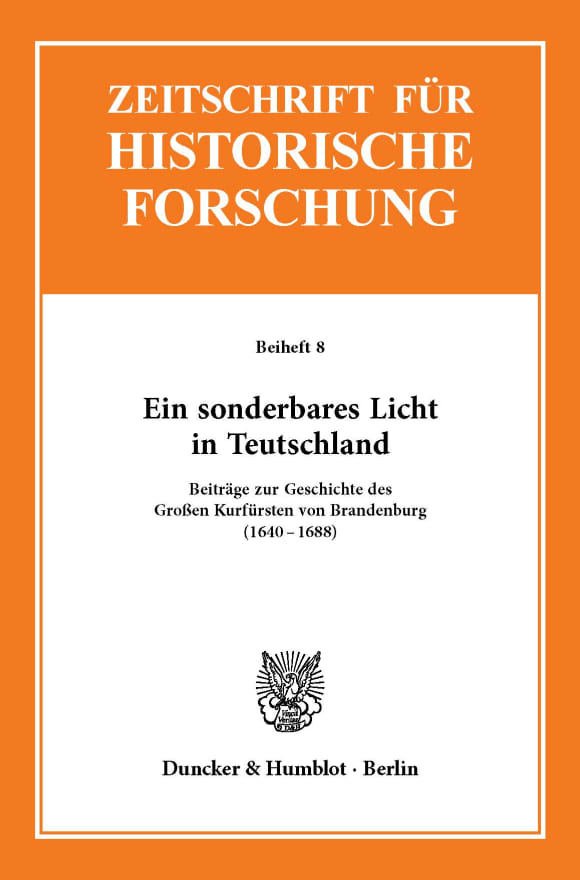 Cover Ein sonderbares Licht in Teutschland