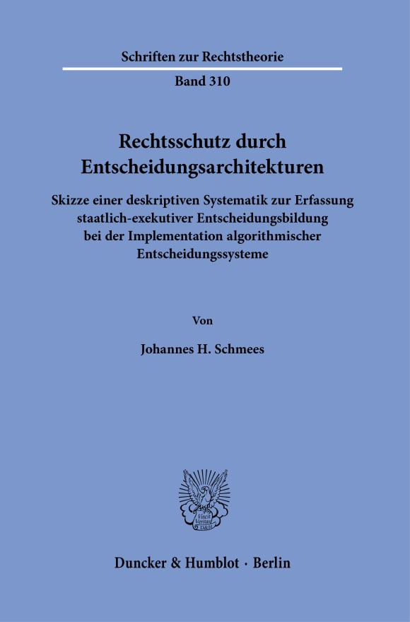 Cover Schriften zur Rechtstheorie (RT)